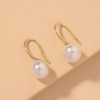 Fashion Pearl Artificial Gemstones Earrings sku image 1