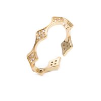 New Han Dong Gate Opening Micro Inlaid Zircon Ornament Gold Temperament Adjustable Index Finger Ring European And American sku image 1