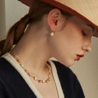 Fashion Pearl Artificial Gemstones Earrings main image 3