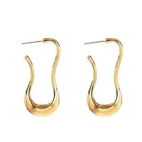 Fashion Matte Gold U-shaped Earrings main image 6