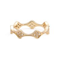 New Han Dong Gate Opening Micro Inlaid Zircon Ornament Gold Temperament Adjustable Index Finger Ring European And American main image 6