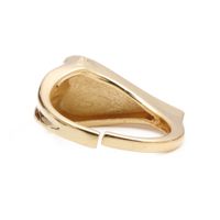 Fashion Golden Heart-shape Opening Copper Ring Wholesale main image 3
