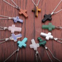 Simple Cross Stainless Steel Necklace Wholesale main image 1