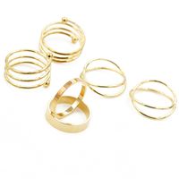 New Simple Geometric Ring Set main image 1