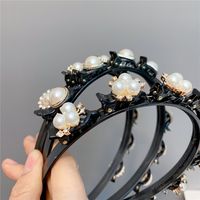 Fashion Full Drill Pearl Flower Headband main image 5