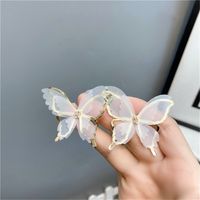 Fashion Hollow Butterfly Diamond-studded Earrings main image 4