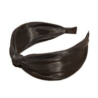 Korean Solid Color Bright Silk Knotted Hairband main image 3