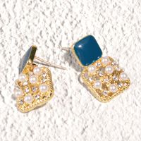 Pendientes Huecos De Diamantes De Perlas Coreanas main image 5