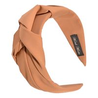 Retro Solid Color Knotted Fabric Headband main image 3