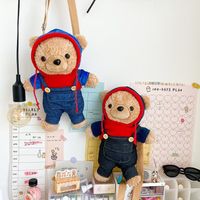 Cute Plush Bear Doll Shoulder Bag Wholesale main image 1