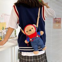 Cute Plush Bear Doll Shoulder Bag Wholesale main image 4