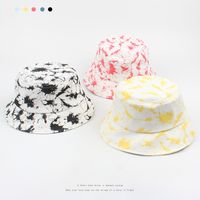 Korean Tie-dye Short-brimmed Sun-proof Fisherman Hat main image 1
