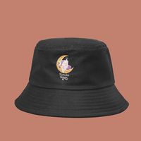 Fashion Black Moon Sunshade Fisherman Hat main image 1