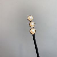 Korean Pearl Flower Wire Coil Hair Rope sku image 1
