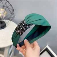 Korean Irregular Unilateral Diamond-studded Headband sku image 3