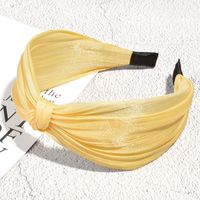 Korean Solid Color Bright Silk Knotted Hairband sku image 4