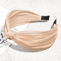 Korean Solid Color Bright Silk Knotted Hairband sku image 5