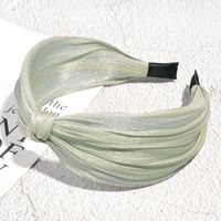 Korean Solid Color Bright Silk Knotted Hairband sku image 6