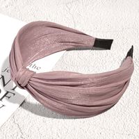 Korean Solid Color Bright Silk Knotted Hairband sku image 7