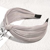 Korean Solid Color Bright Silk Knotted Hairband sku image 8