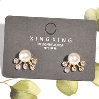 Boucles D&#39;oreilles En Alliage De Perles De Corée En Gros sku image 1