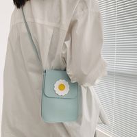 Fashion Sun Flower Contrast Color Messenger Shoulder Bag sku image 2