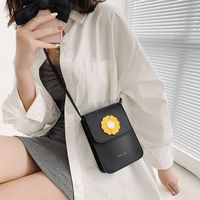 Fashion Sun Flower Contrast Color Messenger Shoulder Bag sku image 3