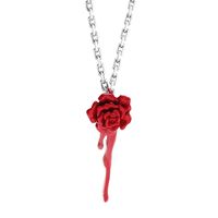 Korean Rose Flower Alloy Necklace Wholesale main image 6