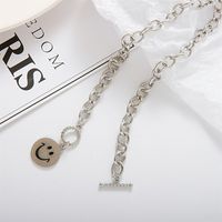 Hip Hop Smiley Face Alloy Necklace Wholesale main image 2