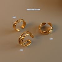 Fashion Multi-layer C-shaped Opening Ring main image 6
