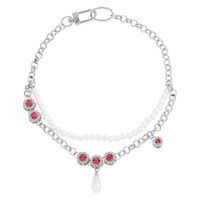 Korea Double-layer Alloy Pearl Necklace main image 6