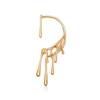 1 Piece Streetwear Water Droplets Plating Copper Ear Cuffs main image 2