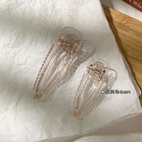 Korean Fashion Transparent Hair Clip Set sku image 1