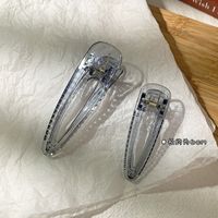 Korean Fashion Transparent Hair Clip Set sku image 3