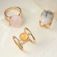 Simple Geometric Resin Ring Set sku image 1