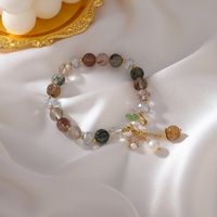 Fashion Pearl Five-pointed Star Moon Colorful Crystal Bracelet sku image 2