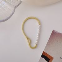 Simple Pearl Geometric Ear Clips sku image 1