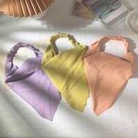 Fashion Solid Color Triangle Scarf Headband Wholesale main image 3