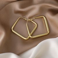 Simple Square Alloy Earrings Wholesale main image 1