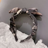 Korean Bow Tie-dye Rabbit Ears Hair Hoop main image 5