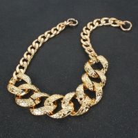 Retro Thick Chain Alloy Necklace Wholesale main image 5