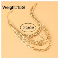 Simple Chain Multi-layer Tassel Alloy Anklet main image 6