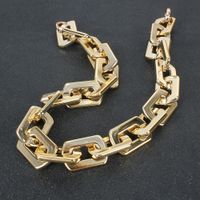 Fashion Square Thick Chain Necklace Wholesale main image 4