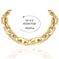 Fashion Square Thick Chain Necklace Wholesale main image 6