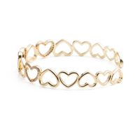 Fashion Heart-shape Colorful Zircon Copper Bracelet main image 3