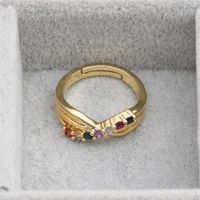 Fashion Simple Geometric Gold Opening Ring main image 4