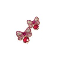 Fashion Candy Color Bow Stud Earrings main image 6