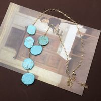 Collier En Alliage Turquoise Simple En Gros main image 2