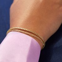 Fashion Geometric Metal Chain Bracelet Set main image 1