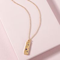 Fashion Rectangular Alloy Necklace Wholesale main image 1